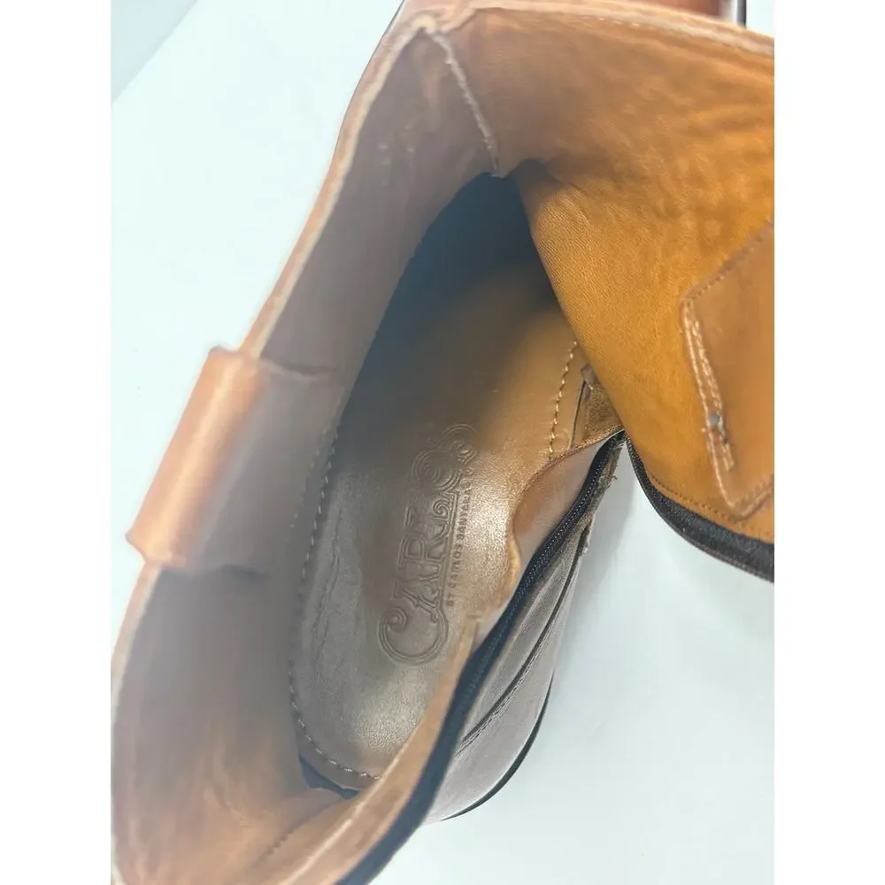 Carlos by Carlos Santana Men's Zappa Leather Cowboy Western Boot Brown Size 11.5